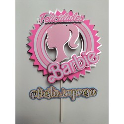 CAKE TOPPER BARBIE FELICIDADES