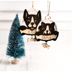 ADORNO NAVIDAD PERRO HUESO