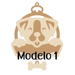ADORNO NAVIDAD PERRO HUESO