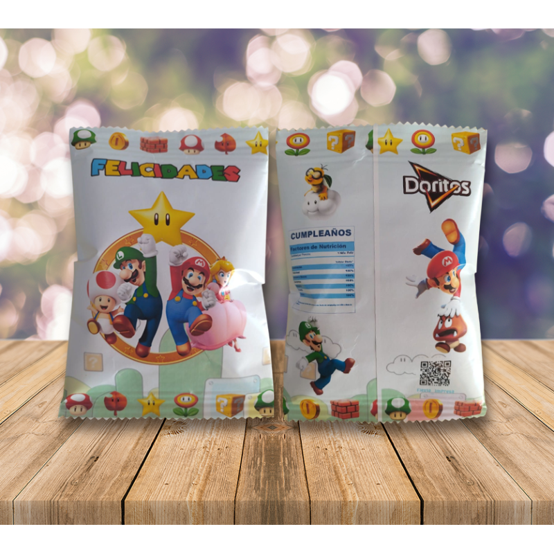 BOLSAS CHIPS SUPER MARIO