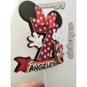 Cake topper cumpleaños personalizado de MINNIE MOUSE - FIESTA IMPRESA