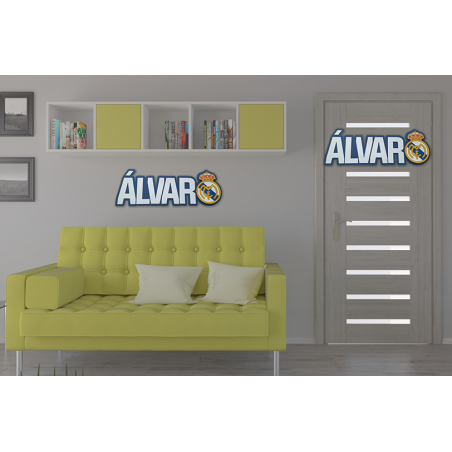 NOMBRE XL REAL MADRID ESCUDO futbol comunión cumpleaños decoración