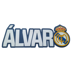 NOMBRE XL REAL MADRID ESCUDO futbol comunión cumpleaños decoración