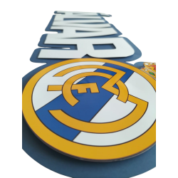 NOMBRE XL REAL MADRID ESCUDO futbol comunión cumpleaños decoración