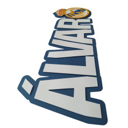 NOMBRE XL REAL MADRID ESCUDO futbol comunión cumpleaños decoración