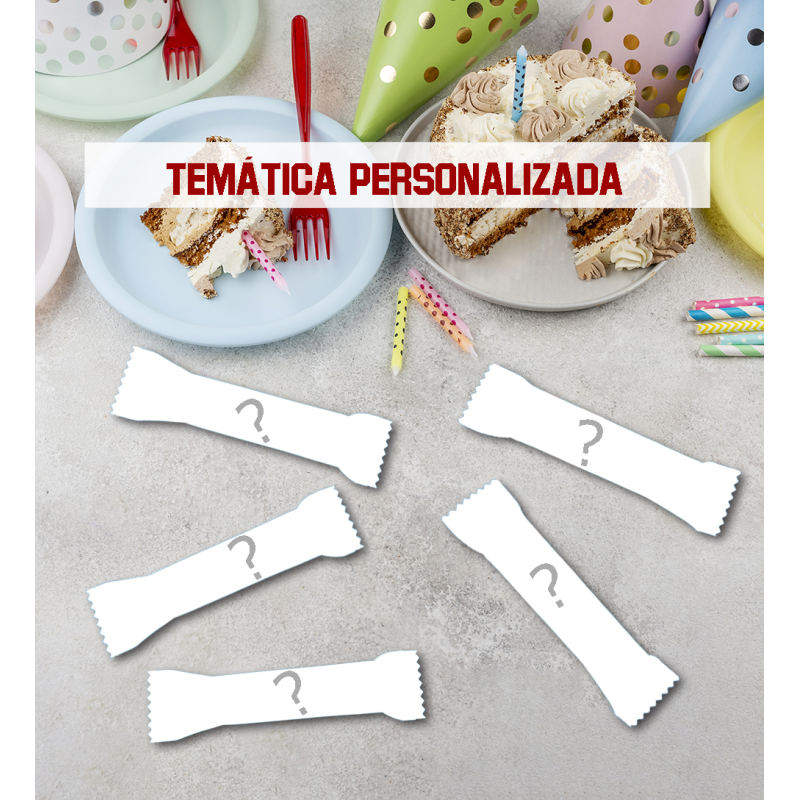 ENVOLTORIO HUESITOS PERSONALIZADO CUMPLEAÑOS COMUNIÓN FIESTAS ANIME