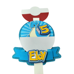CAKE TOPPER POKEBALL POKEMON