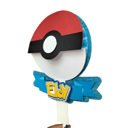 CAKE TOPPER POKEBALL POKEMON