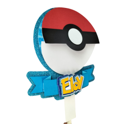 CAKE TOPPER POKEBALL POKEMON