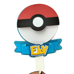 CAKE TOPPER POKEBALL POKEMON