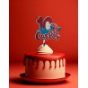 Cake topper cumpleaños personalizado de SPIDERMAN TELA -FIESTA IMPRESA