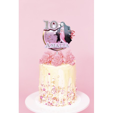 CAKE TOPPER NEZUKO CAZADORA